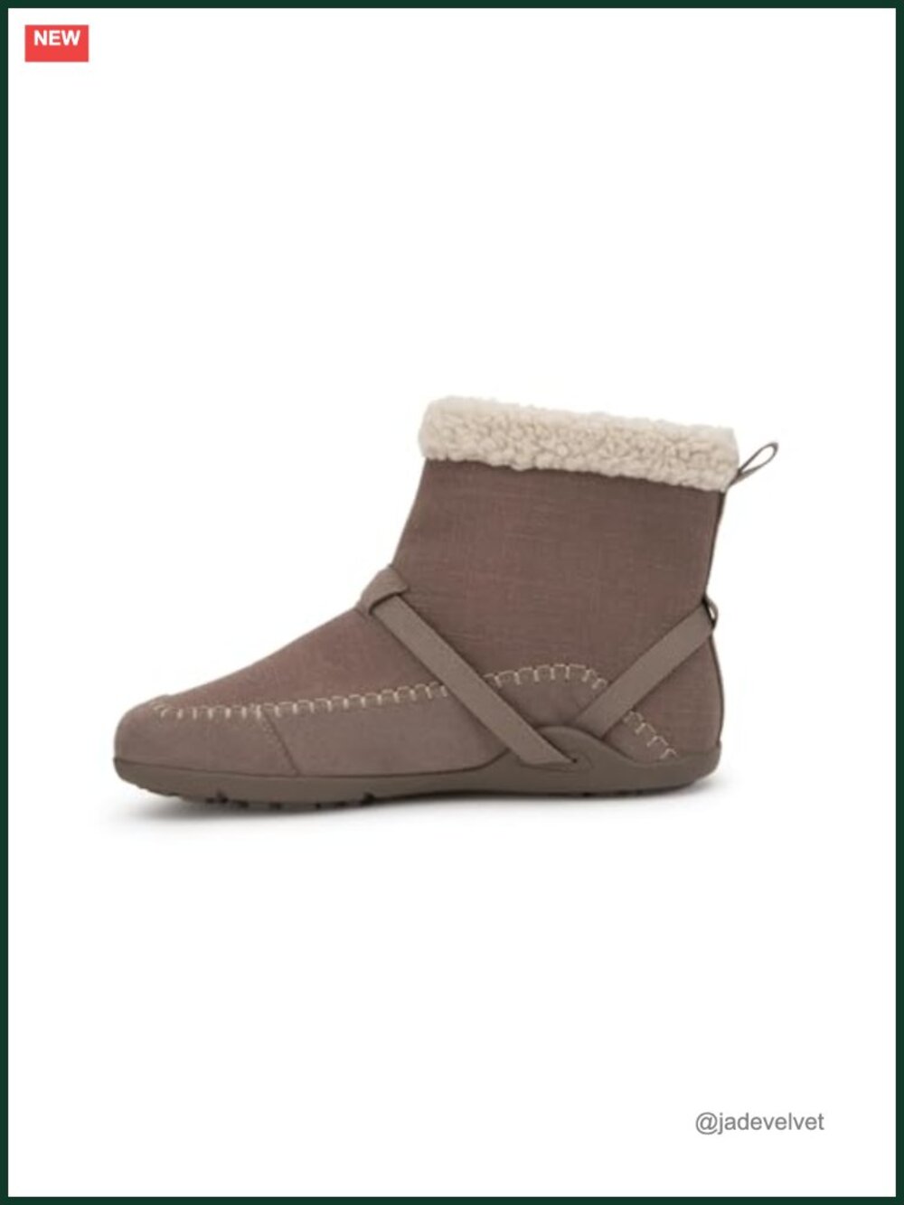 Xero Shoes Ashland Women’s Fall Boots, Vegan Hemp Upper, Faux Shearling Collar,